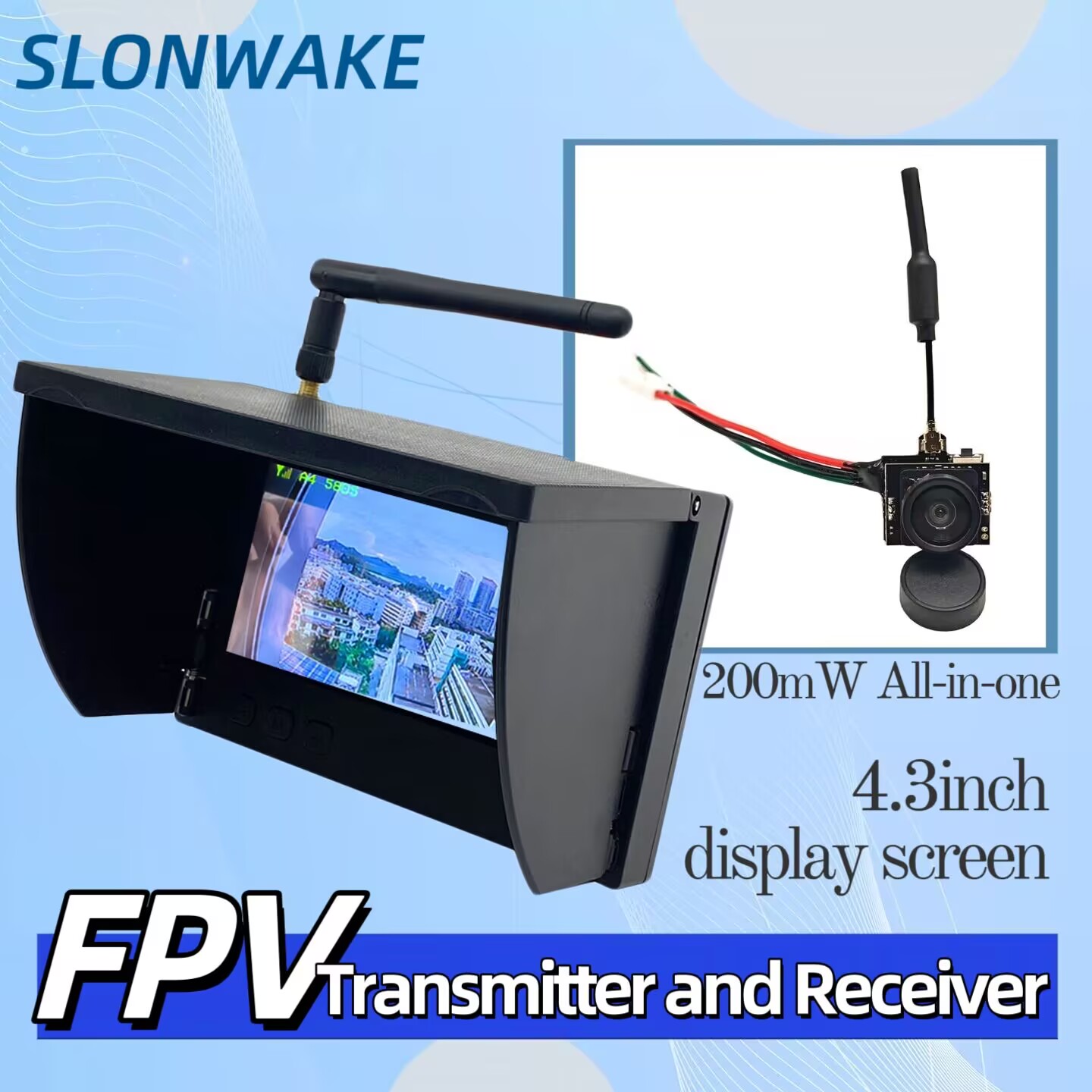 Drone Controller Screen - SLONWAKE 5.8G Analog Video İletim Kamerası