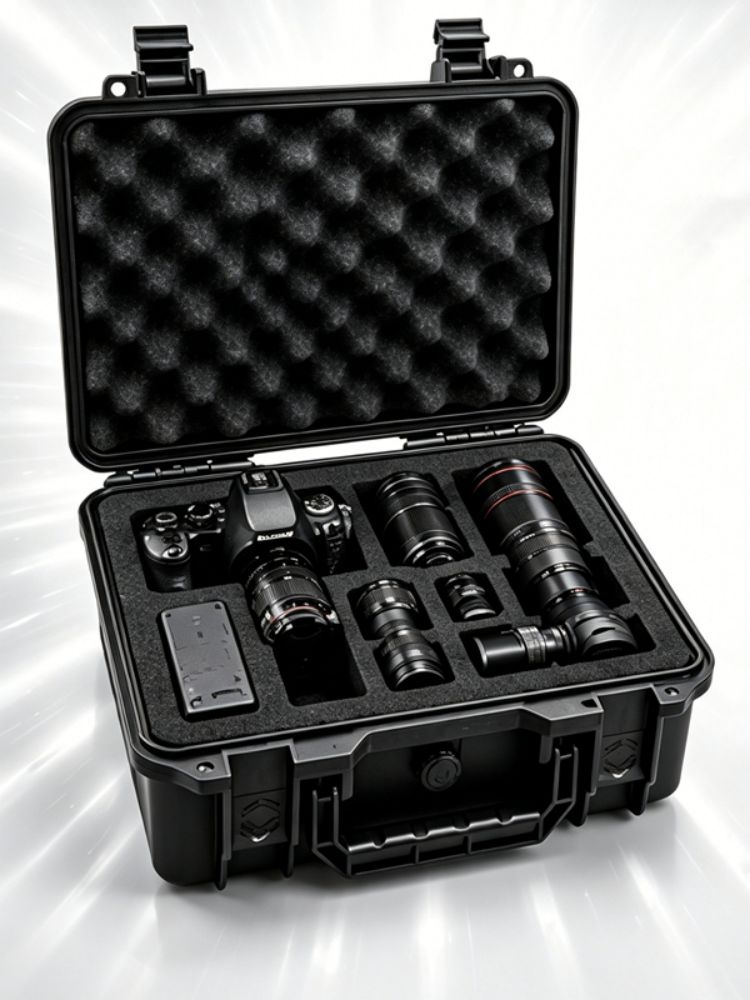 Drone Hard Shell Case - Önceden Kesilmiş Süngerli Fotoğraf Ekipmanları Saklama