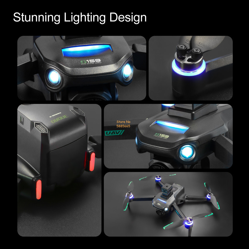 8K Çift Kamera 5G WIFI FPV Uza - Drone Beacon Light incelemesi ve fiyatı